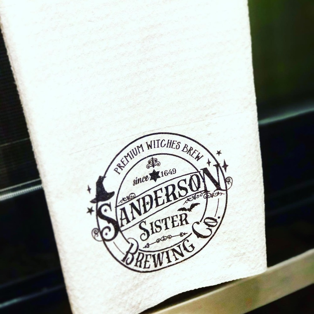 Sanderson Sisters Halloween Hand Towel: Witch Kitchen Decor Gift